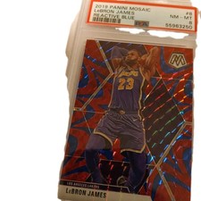 LeBron James [Reactive Blue] #8 Prices | 2019 Panini Mosaic