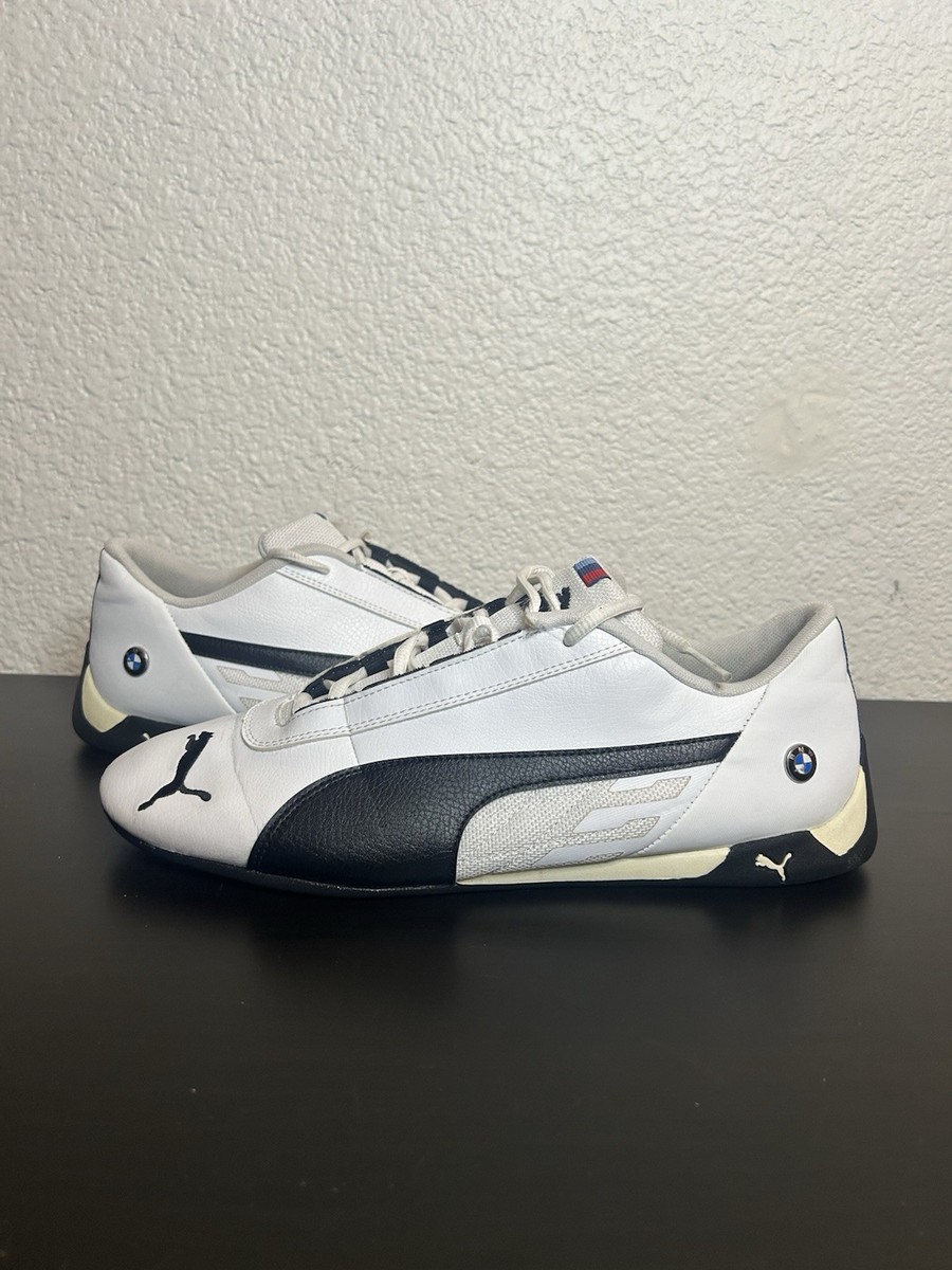Puma R-Cat BMW Motorsport Sneakers Mens 11 White Black Leather Sneaker  339933-02