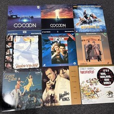 Laserdiscs Lot of 9 Movies see photos for titles LD