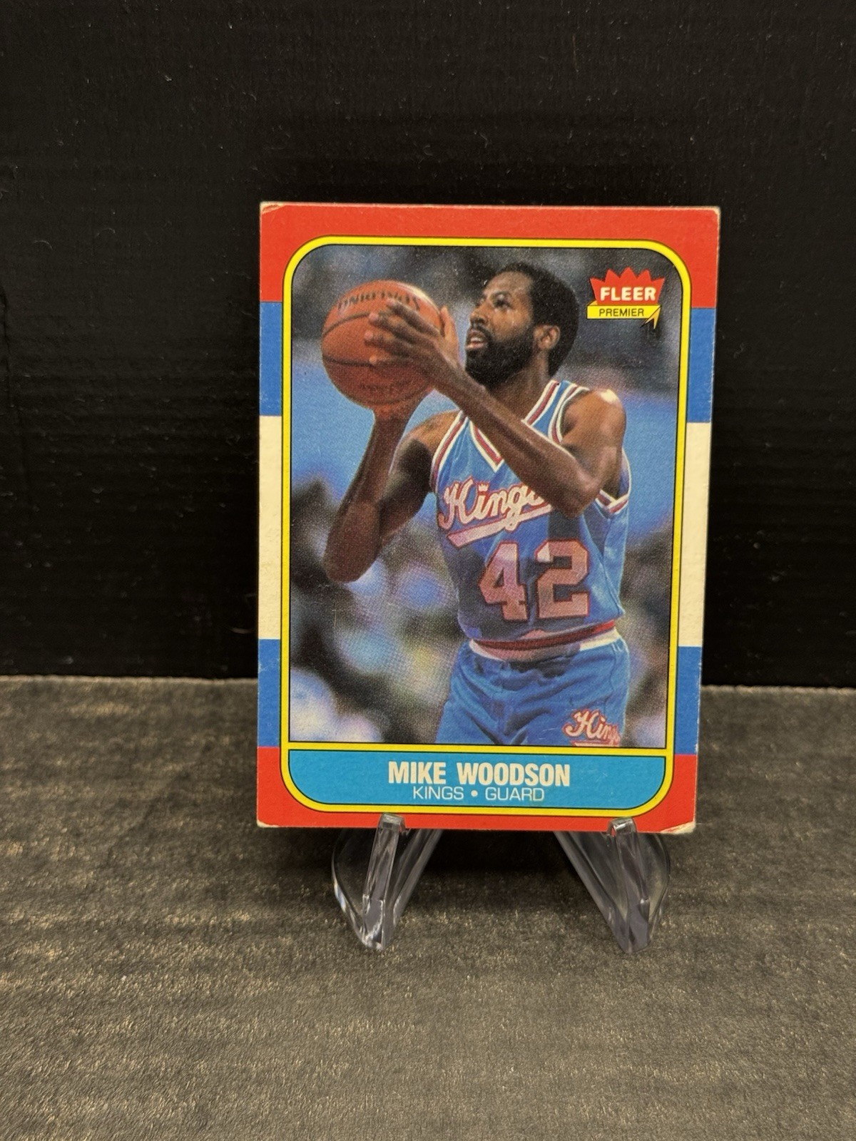 1986-87 Fleer #129 Mike Woodson BASKETBALL Sacramento Kings RC HOF
