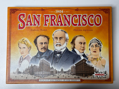 San Francisco 1906 Amigo Strategiespiel Stadtaufbau 3-5 Spieler vollständig