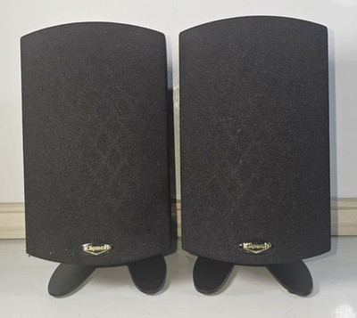 2 KLIPSCH  S-PM SILVER HT-SK5 SURROUND SOUND SATELLITE BLACK 