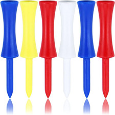 Golf Tees Plastic 100 Count 3-1/4, 2 3/4 Inch Tall Step down Tees Golf