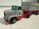 MATCHBOX LESNEY Super King K16/18 Ford LTS Articulated Tipper Truck Silver Rare