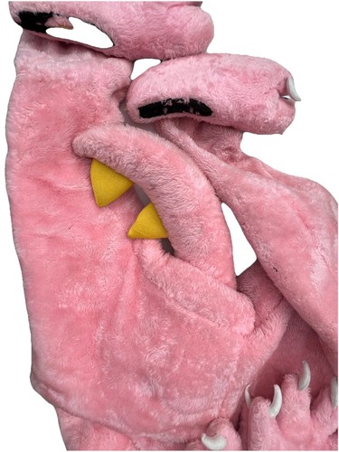 Cassie Pink Yellow Dragon Tales Mascot Costume Full Body Suit Head Wings Feet - Picture 9 of 14