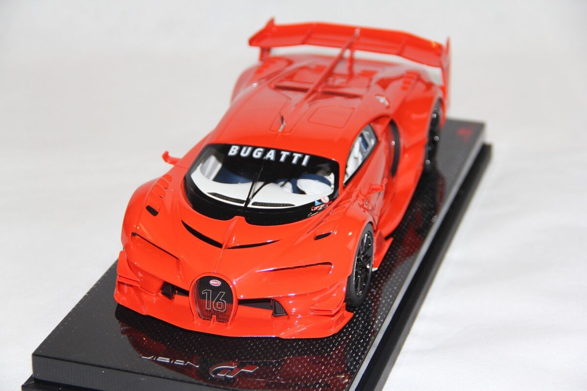 MR Bugatti Vision GT Gran Turismo Red Rosso, Carbon Base MR Bugatti Vision GT Gran Turismo Red Rosso, Carbon Base