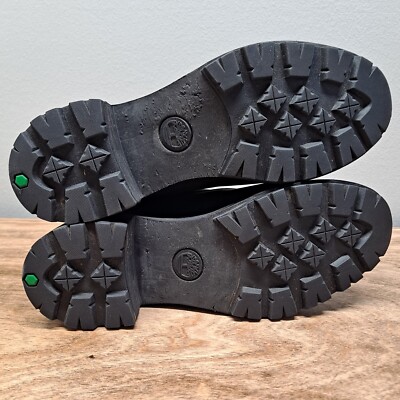 Timberland Kinsley Size 9.5 Black Nubuck Waterproof Block Heel 6