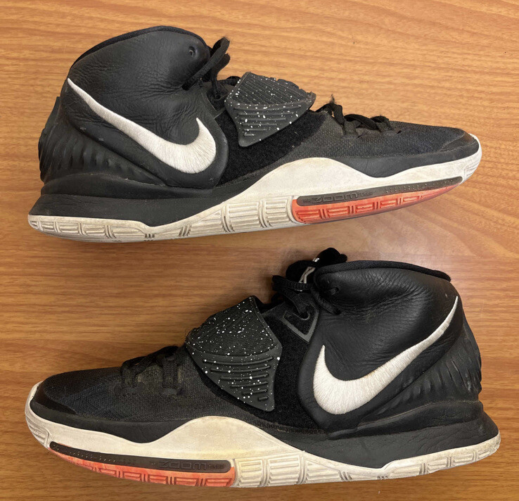 Nike Kyrie 6 VI Jet Black White Size 10 Sneakers BQ4630-001 | eBay