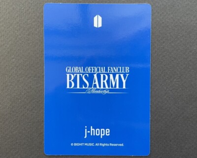 BTS-ARMY MEMBERSHIP GIFT PHOTO CARD J-HOPE | eBay