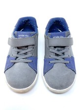 Made 2 Play by Stride Rite boys youth size 9W shoes school Blue Gray hook loop