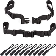 2X Backpack Chest Strap Heavy Duty Adjustable Backpack Sternum Strap Chest belt