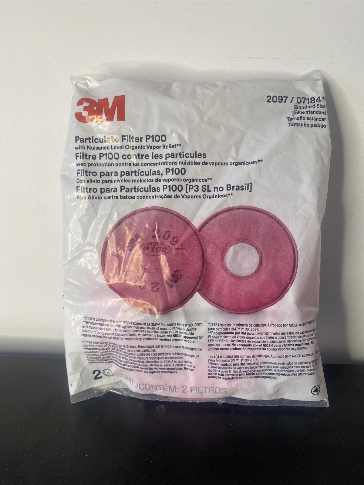 Model 2097/07184 for 3M Half Face Respirators - FILTERS ONLY -- NEW | eBay