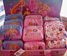 NEW Lot oF 24 Princess Zippered Bags Pouch Party Favor 5x3.5x1.5"