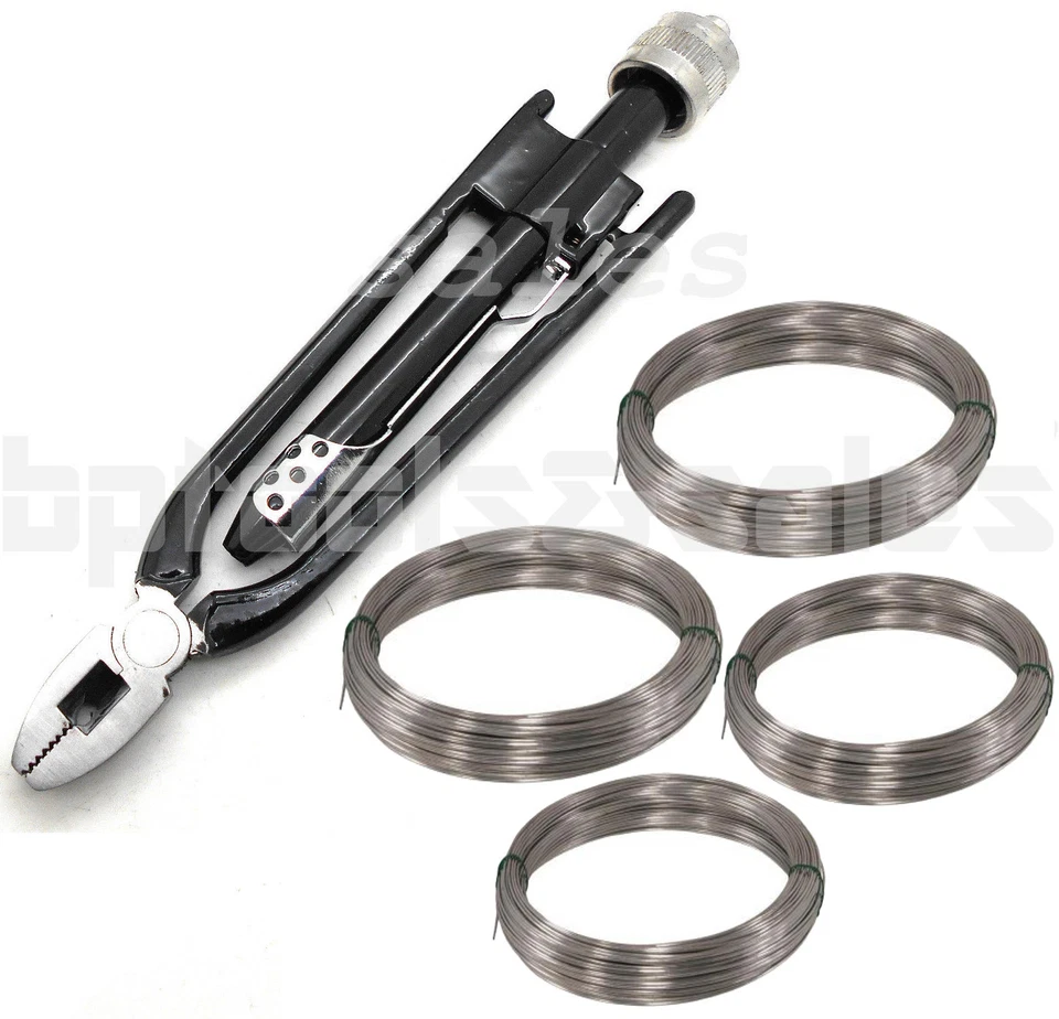 CAL/AJ 6" Aircraft Safety Wire Twist Twister Lock Pliers Tool with Spool of Twist Wire