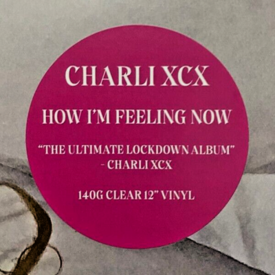 Charli XCX - How I'm Feeling Now LP Clear Colored Vinyl Album
