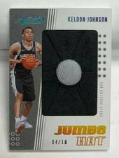 Keldon Johnson 2019-20 Panini Absolute Memorabilia RC Jumbo Hat Button Patch /10