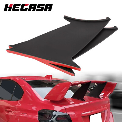 HECASA 2PCS Spoiler Wing Stabilizer Fit For Subaru WRX STi Sedan