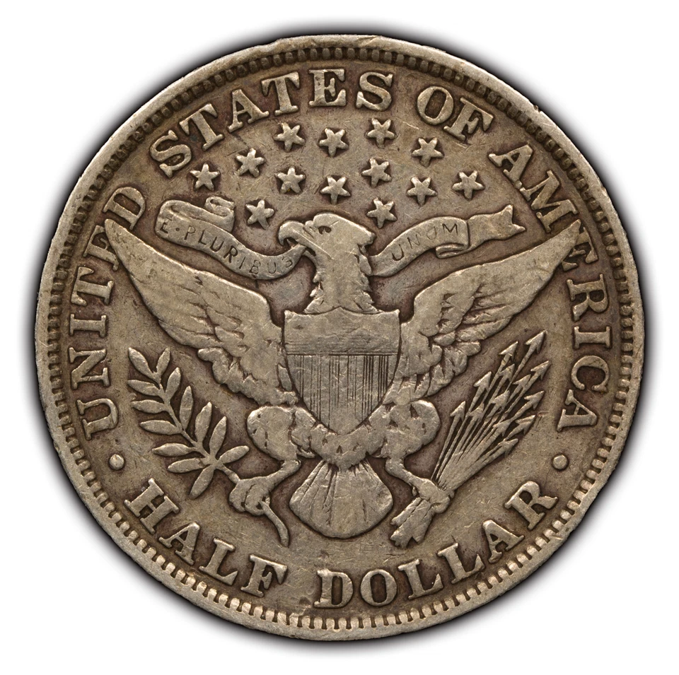 1897 50c Barber Silver Half Dollar - VF Details Semi Key Date - SKU-H1729 - Image 2 of 4