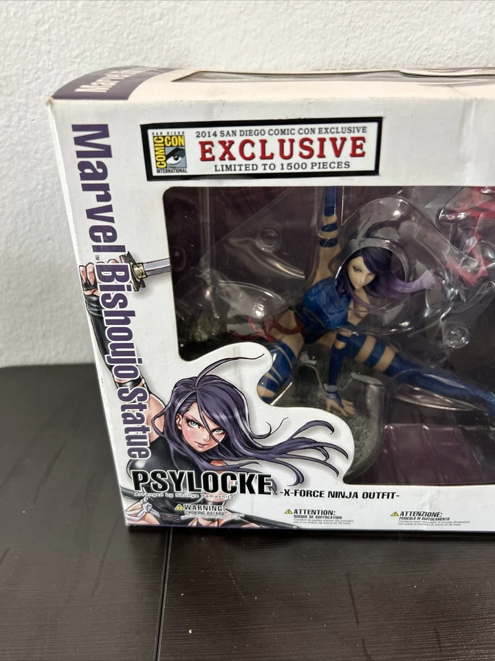 G2U SDCC 2014 Exclusivo Marvel Bishoujo Estatua Psylocke XForce Ninja Traje Foto 3 de 4