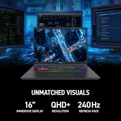 MSI Vector 16 HX AI Gaming Laptop Ultra 7-255HX - NVIDIA Geforce RTX 5070Ti