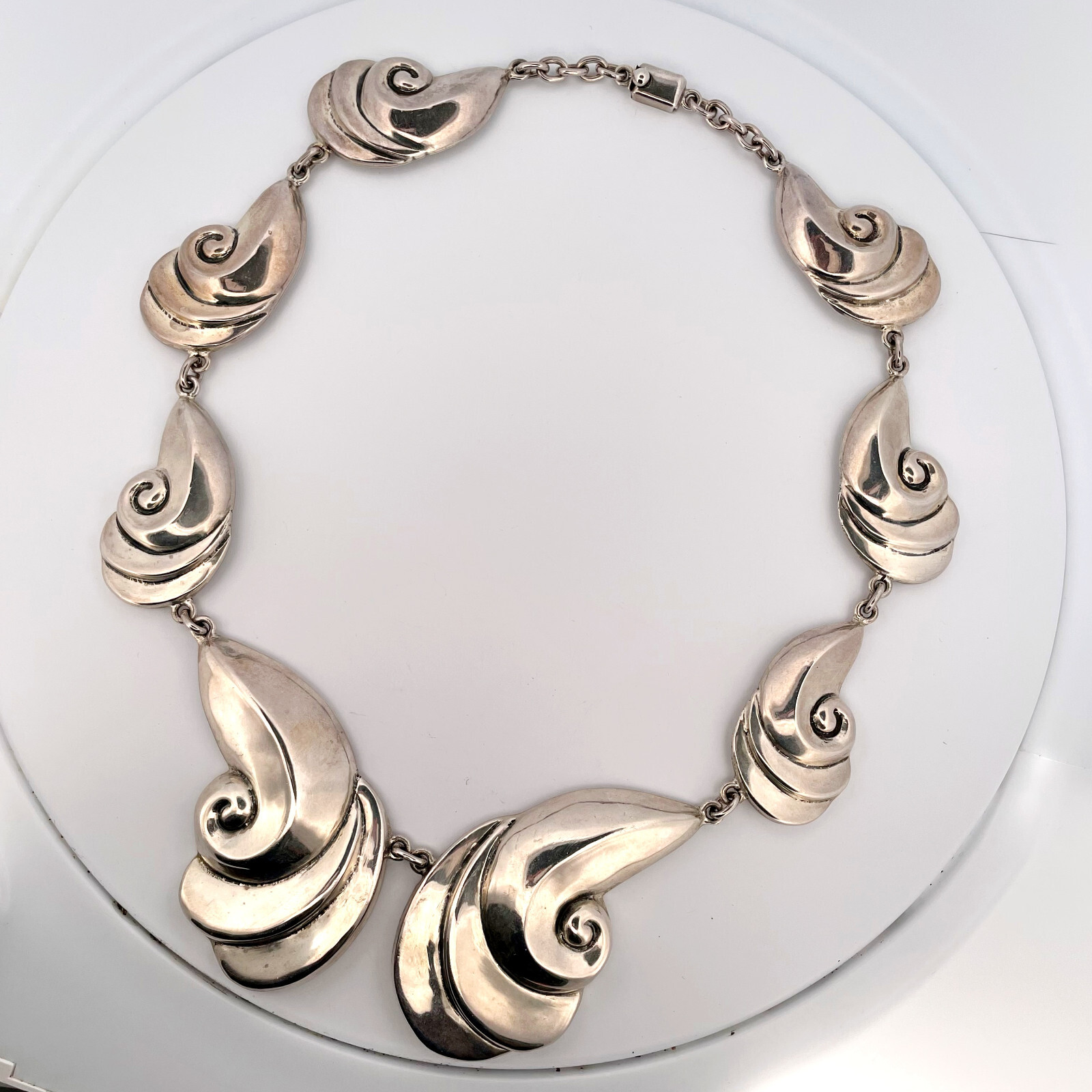 Pince De Cravate Vintage En Argent Sterling Mexican Taxco - Signée Orvelo