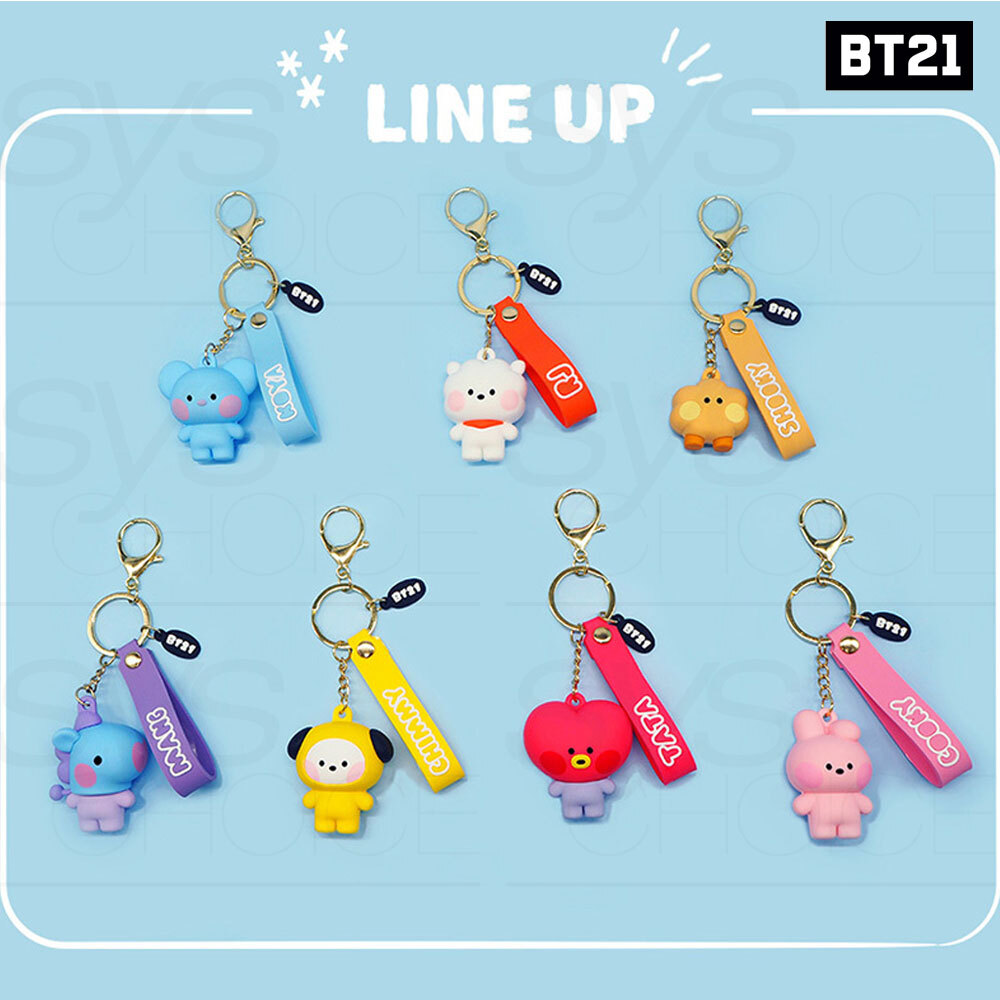 BTS キーホルダー BTS BT21 Minini Official Authentic Figure Keychain Strap