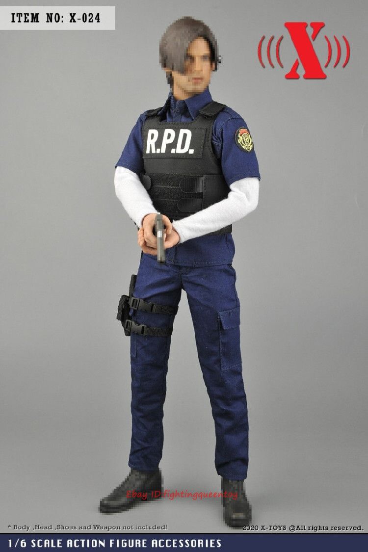 1:6 X-TOYS X-024 Policeman Uniform Clothes Fit 12