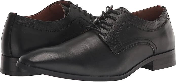 Zapatos de vestir para hombre Tommy Hilfiger Soli negros con cordones tacón espuma viscoelástica punta almendra Foto 2 de 4