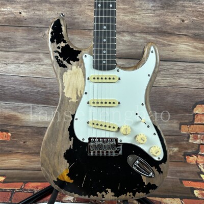 in stock John Mayer Black one electric guitar Aged deluxe