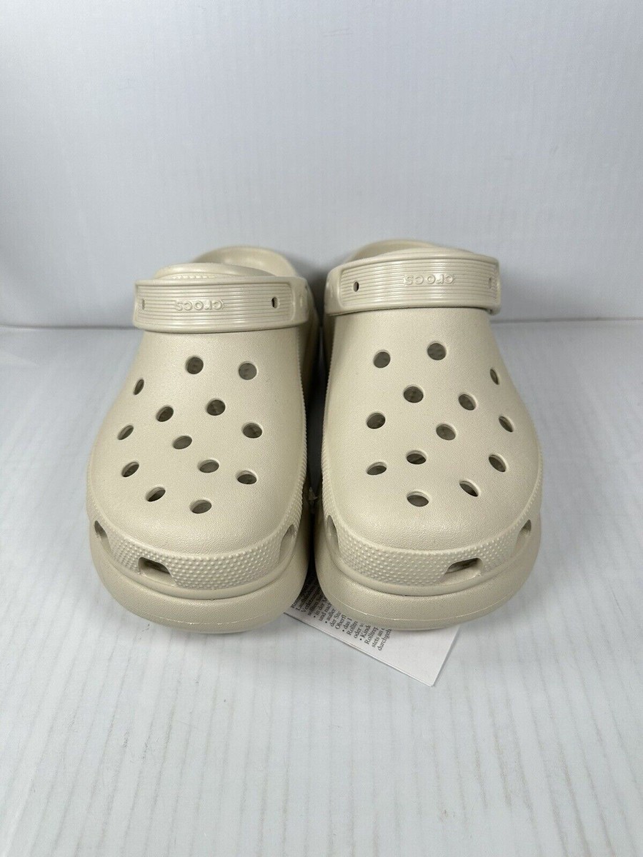 ★CROCS★ Crush Clog Bone 2075212Y2 207521-2Y2 Crocs Classic Crush Clog Bone White 207521-2Y2 Unisex Size