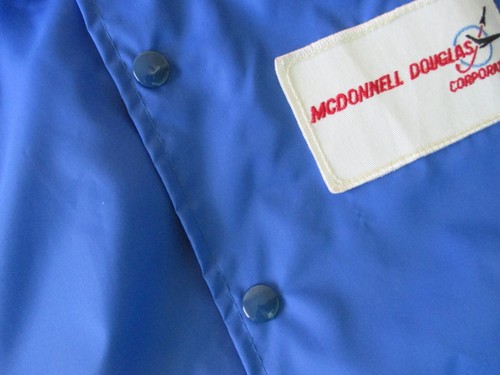 NASA MCDONNELL DOUGLAS CORPORATION DELTA LAUNCH TEAM 1970s WINDBREAKER JACKET-XL - Picture 10 of 17