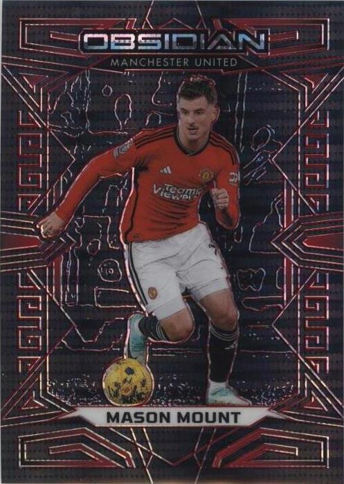 2023-24 Panini Obsidian - Mason Mount #92 Electric Etch Red Pulsar