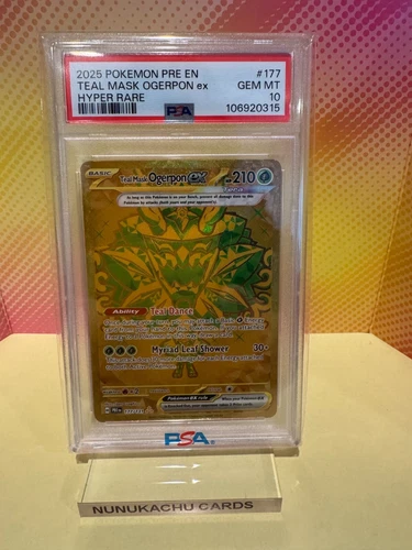 PSA 10 Teal Mask Ogerpon ex 177/131 Sv: Prismatic Evolutions Holo