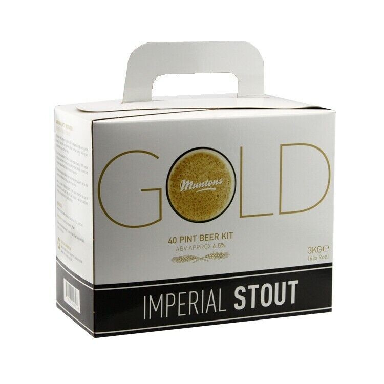 Muntons Gold Beer Kit IMPERIAL STOUT Beer Making Kit 3kg Home Brew P&P UK