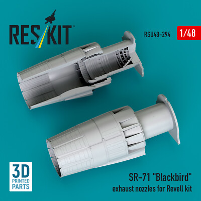 Reskit RSU48-0294 SR-71 Blackbird exhaust nozzles for Revell kit 1/48 scale