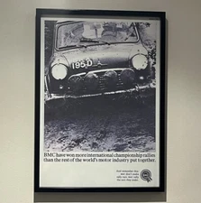 BMC Austin Morris Mini Cooper S Won More Rallies Than Anyone Else WallArt Poster