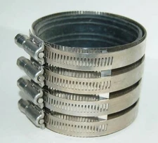 3 INCH STANDARD NO HUB COUPLING 4 Clamps, 3in Height Cast Iron Pipe 