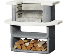 Grillbar Buschbeck Oregon Beton anthrazitgrau weiß