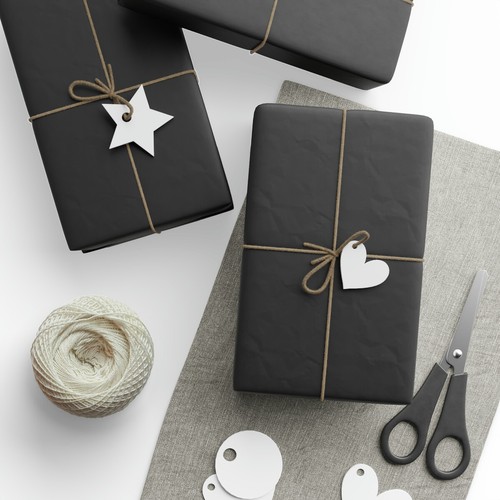 Black Wrapping Paper Roll, Black Gift Wrap for All Occasions - Picture 15 of 38