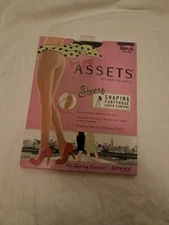 NWT Love Your Assets SPANX Sheers Shaping Pantyhose High Waist Black Size 5