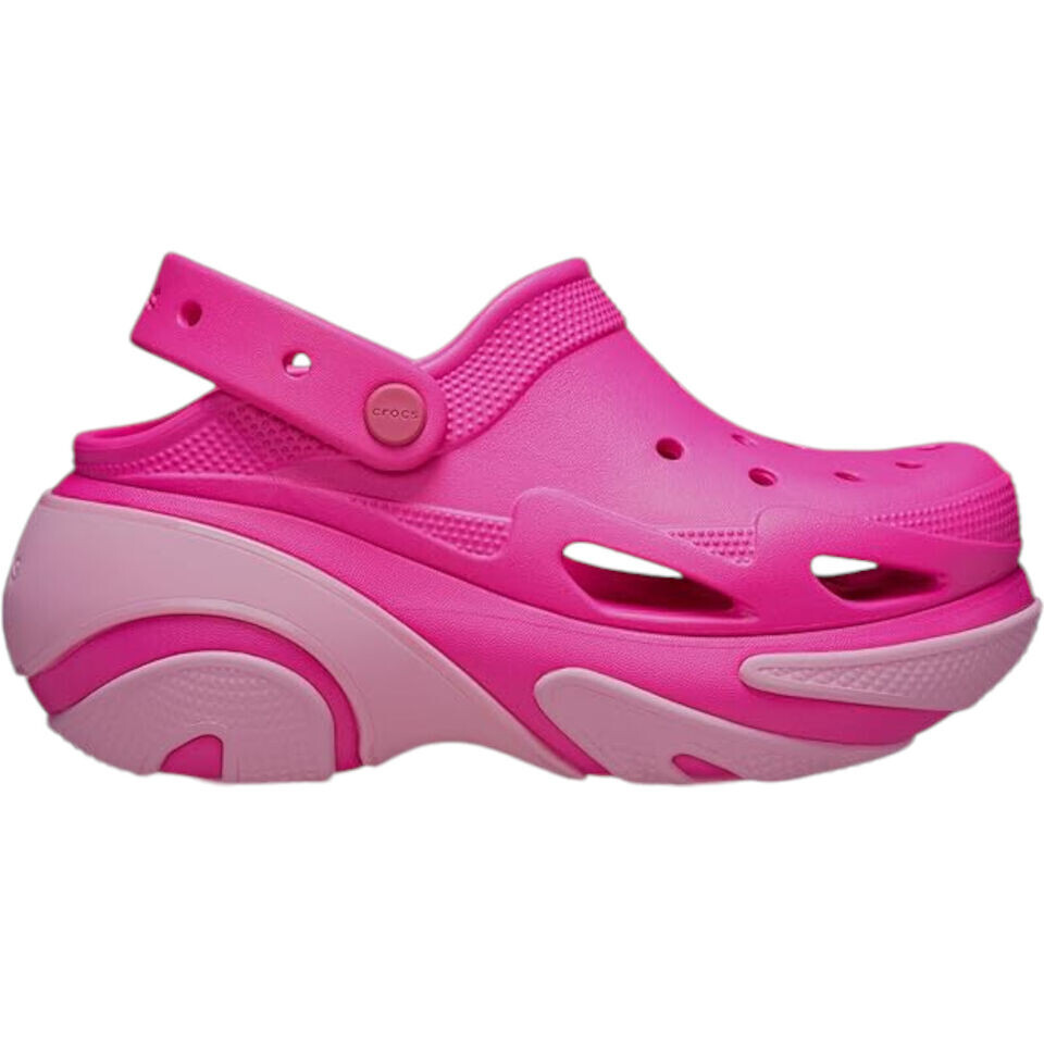 Crocs Bubble Crush Clogs Platform Slip-On Slide unisex shoes Pink