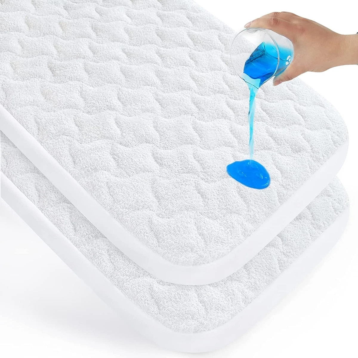 Magik Kover Baby Bassinet Mattress Pad Cover Waterproof 20X33 2 pack