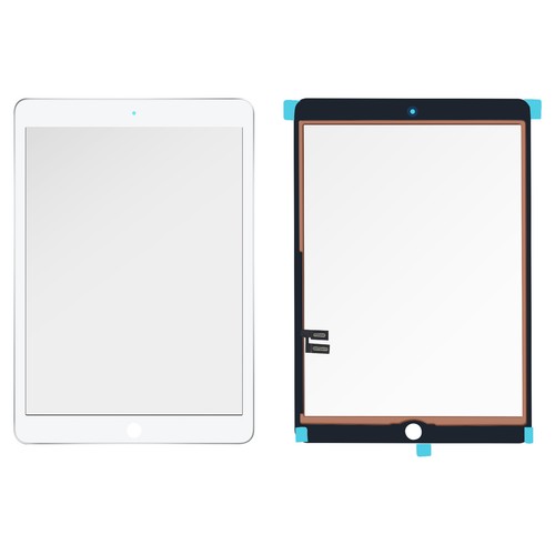 Vitre Tactile IPad 4 Blanc A1460 – Avec Bouton Home, Nappe, Joint Et Adhésif – Compatible Wifi/3G