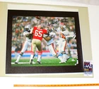 Dan Marino "HOF 2005 ROY 83 " Inscribed Signed  Autograph 24X24 Canvas Photo JSA