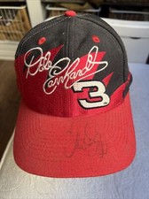 VTG Dale Earnhardt Sharktooth Logo Athletic Hat NASCAR Wool W Unclear Autograph