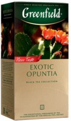 Tee Greenfield herbal EXOTIC OPUNTIA 25 Beutel Black Tee Collection Schwarzer Te