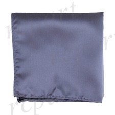 New Men's polyester Pocket Square Hankie Handkerchief Gray wedding formal party