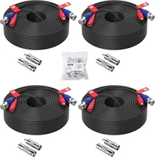 4 X 100Ft 30M Video&Power Cable for Night Owl HD CCTV Security Camera Wire Cord