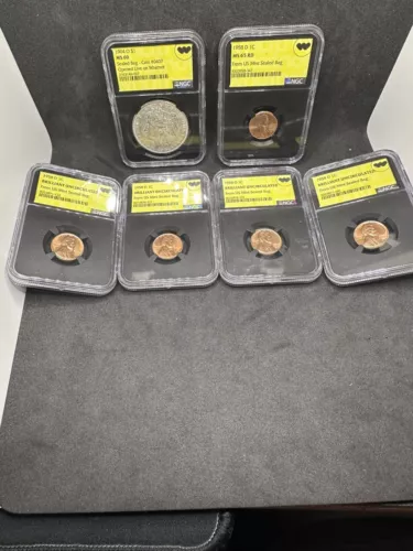 1904-O MORGAN MS60/MS65 Lincoln Cent Lot! NEW PURPLE/SILVER NGC BOX INCLUDED