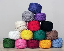 Crochet/Embroidery Thread/Cotton Yarn - Save up to 65% - 15 Colors
